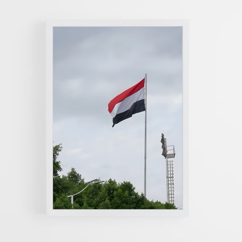 ap-yemen flag-3 cadre Blanc