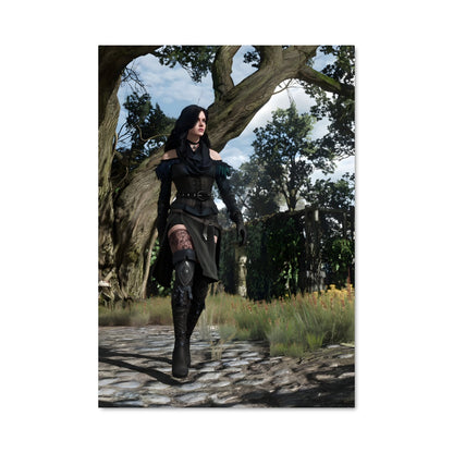 Poster Yennefer dans le Jardin Enchanté