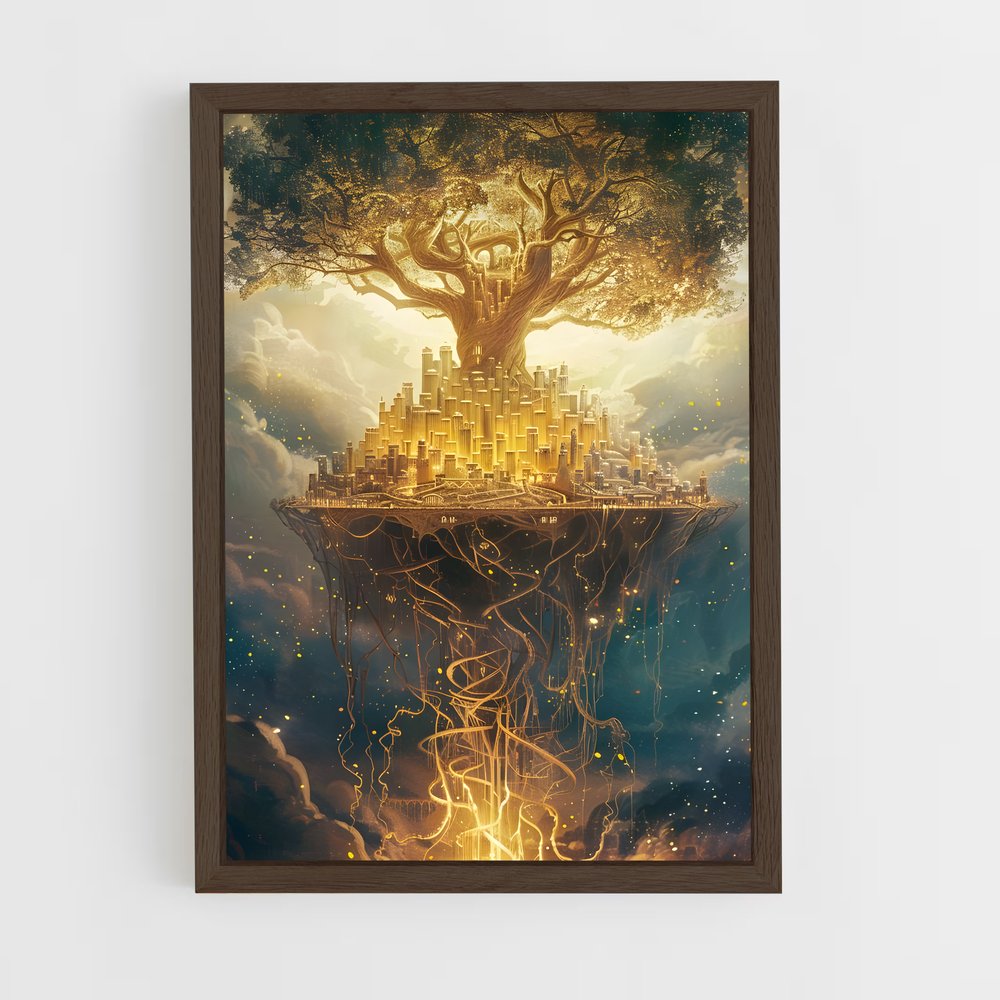 ap-yggdrasil-6 cadre Bois foncé