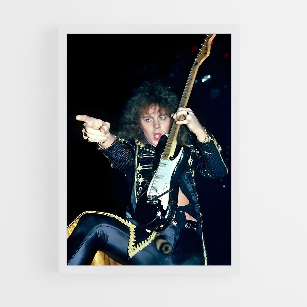 ap-yngwie malmsteen-4 cadre Blanc