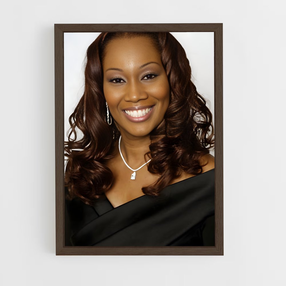 ap-yolanda adams-2 cadre Bois foncé
