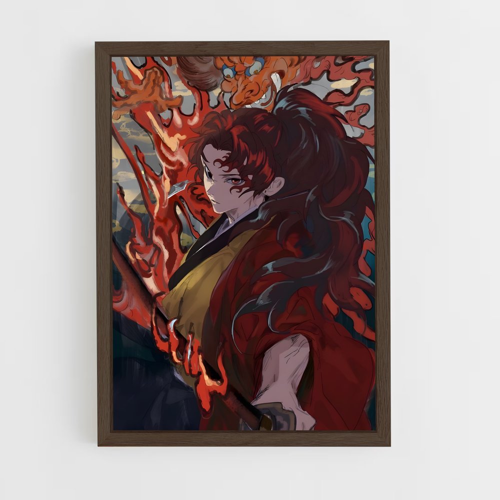 ap-yoriichi-3 cadre Bois foncé