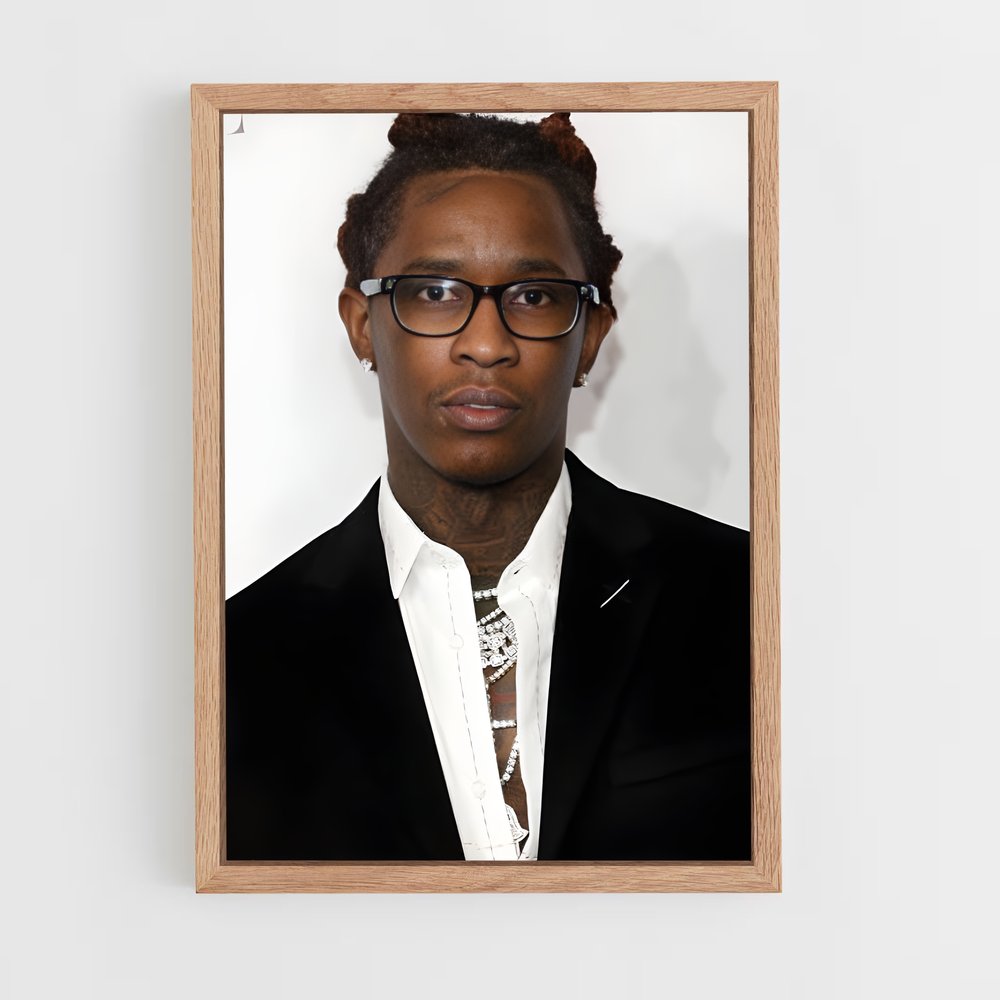 ap-young thug-5 cadre Bois clair