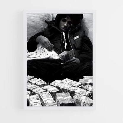 ap-youngboy never broke again-5 cadre Blanc