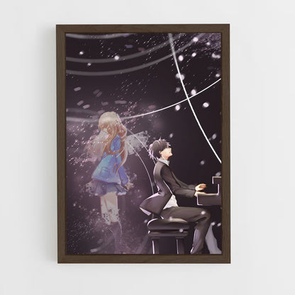 ap-your lie in april-5 cadre Bois foncé