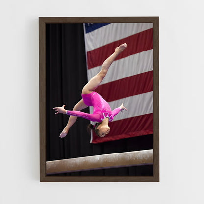 ap-youth olympics gymnastics-5 cadre Bois foncé