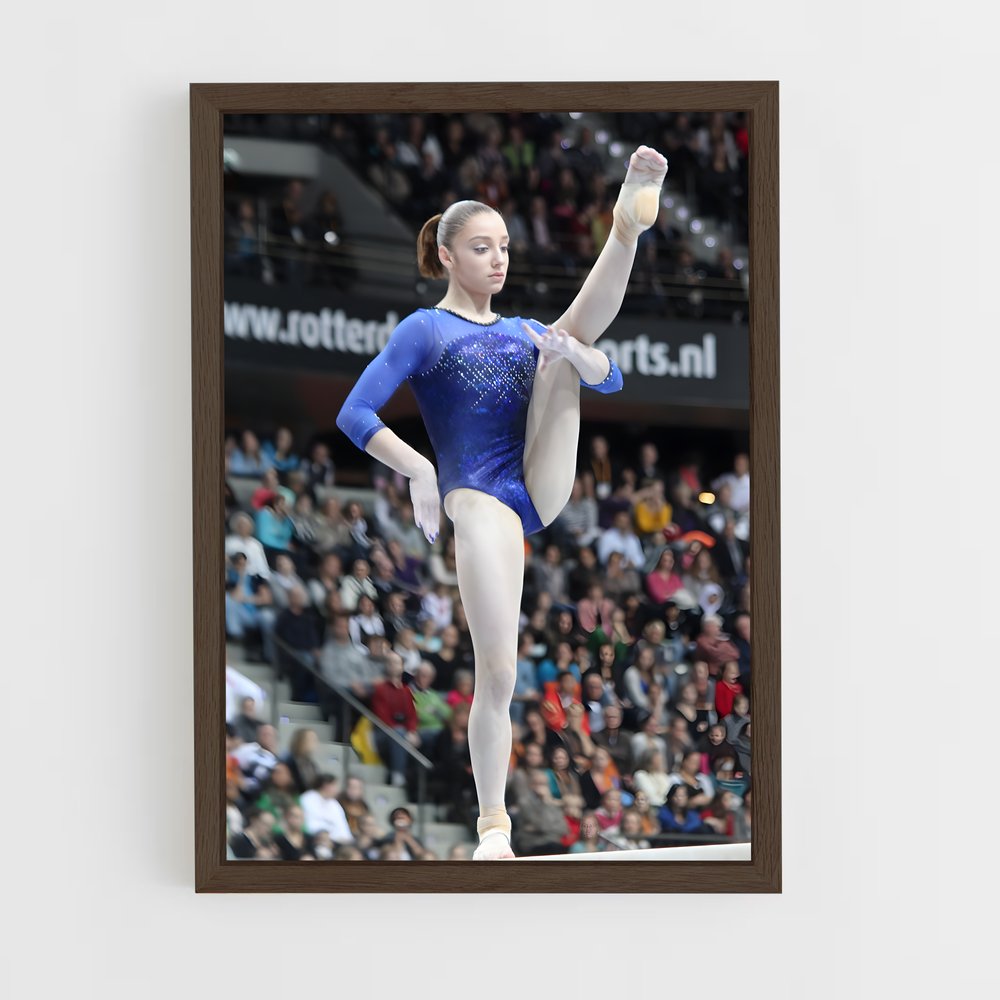 ap-youth olympics gymnastics-6 cadre Bois foncé