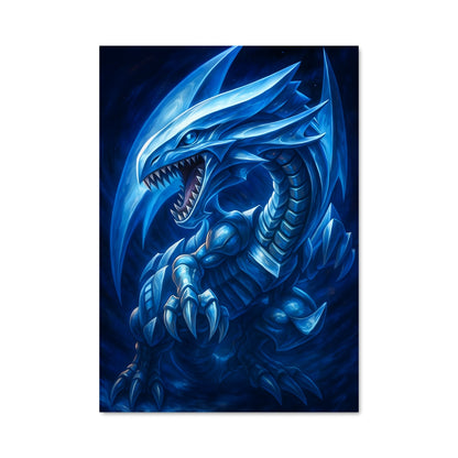 Poster Dragon Bleu Féroce