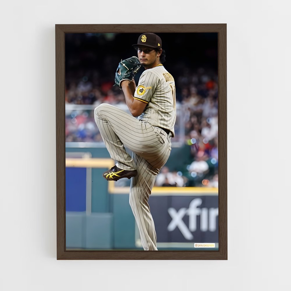 ap-yu darvish-1 cadre Bois foncé