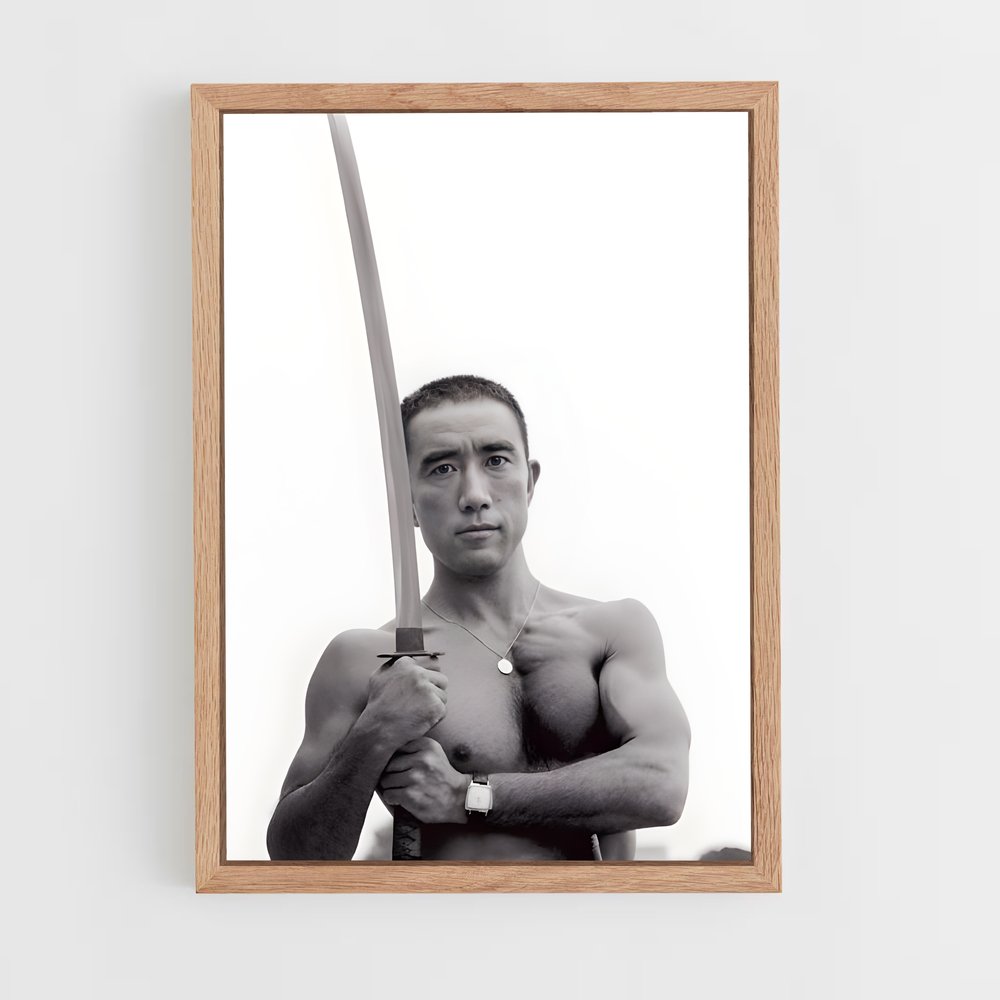 ap-yukio mishima-1 cadre Bois clair