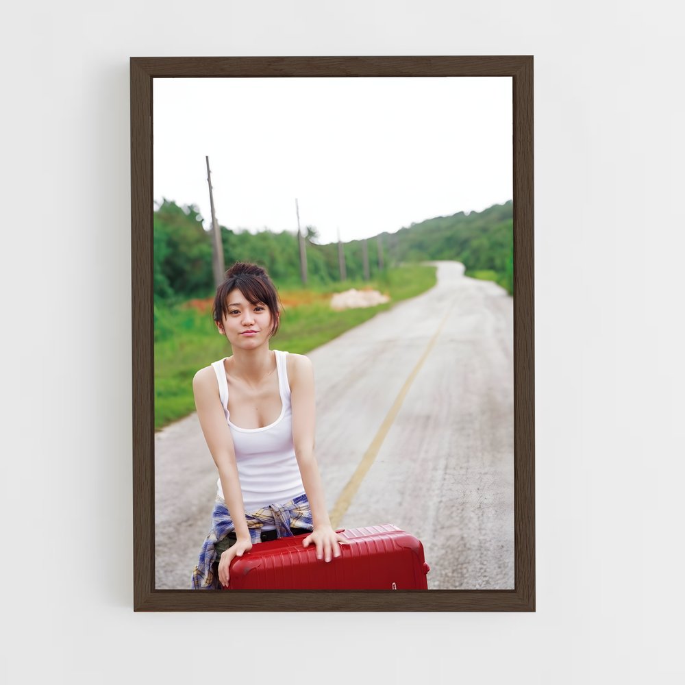 ap-yuko oshima-2 cadre Bois foncé