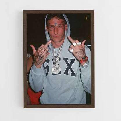 ap-yung beef-6 cadre Bois foncé