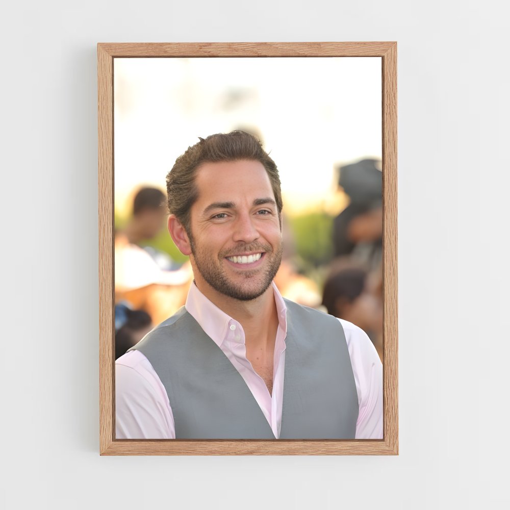 ap-zachary levi-7 cadre Bois clair
