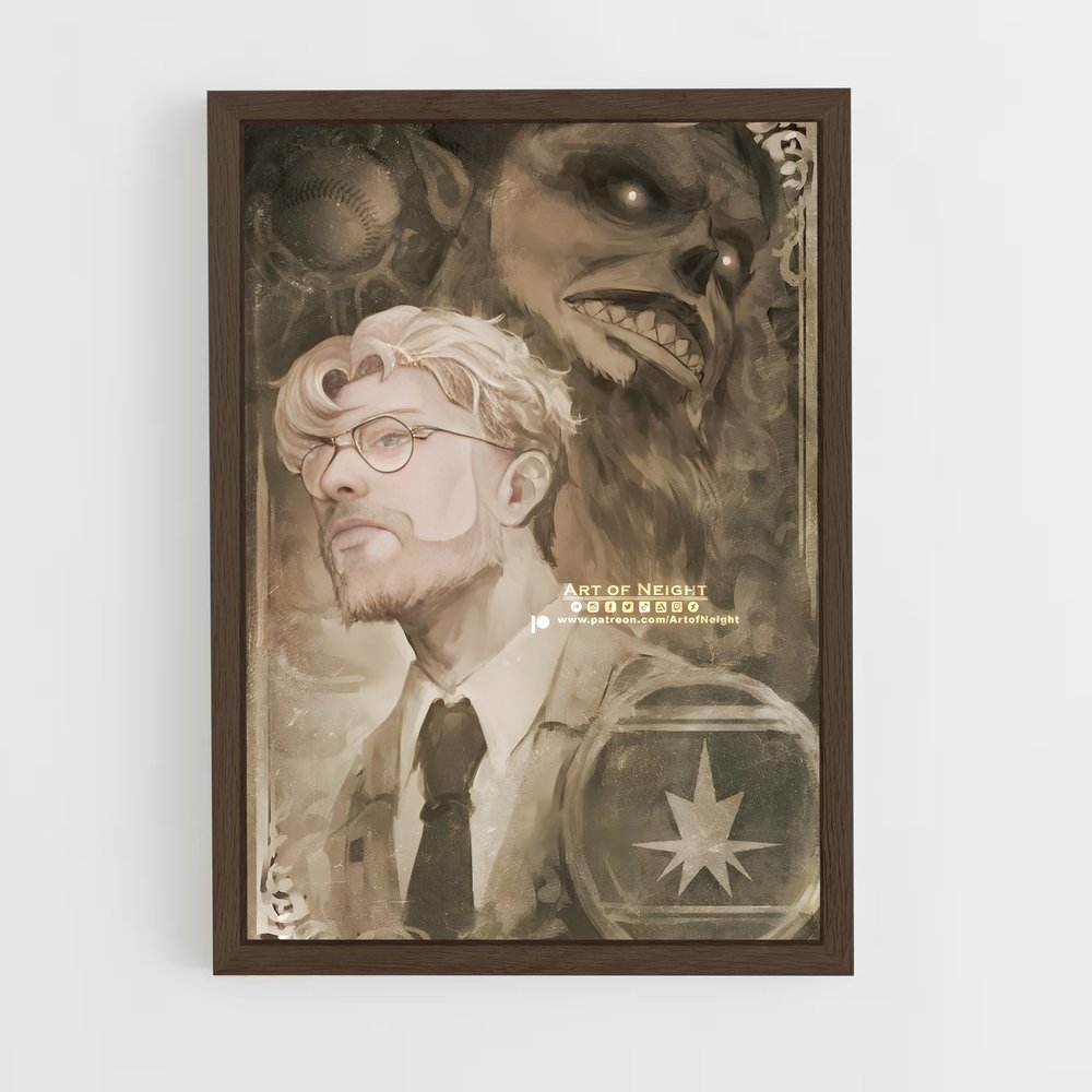 ap-zeke yeager-1 cadre Bois foncé