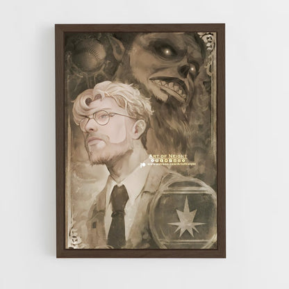 ap-zeke yeager-1 cadre Bois foncé