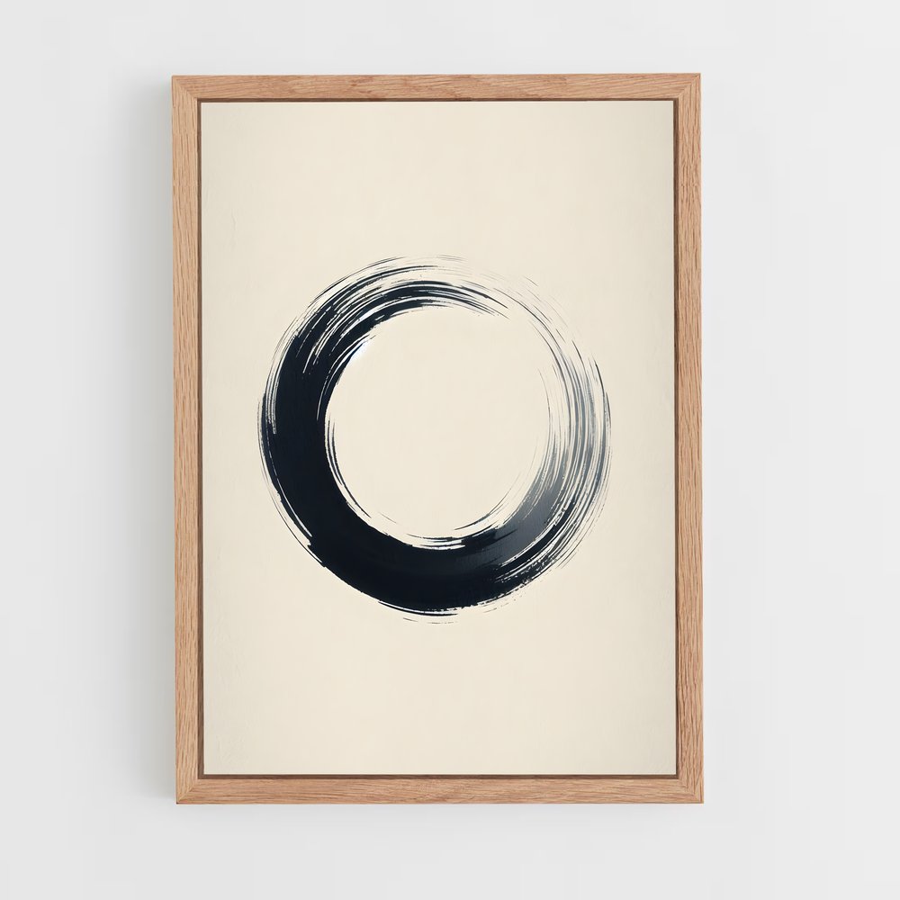 ap-zen circle enso-2 cadre Bois clair