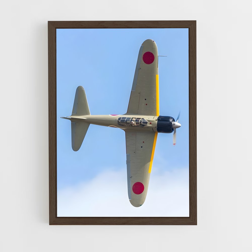 ap-zero fighter mitsubishi-1 cadre Bois foncé