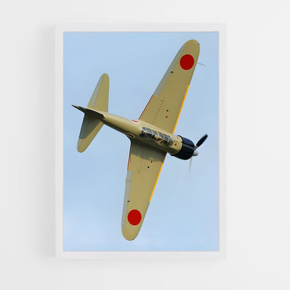 ap-zero fighter mitsubishi-4 cadre Blanc