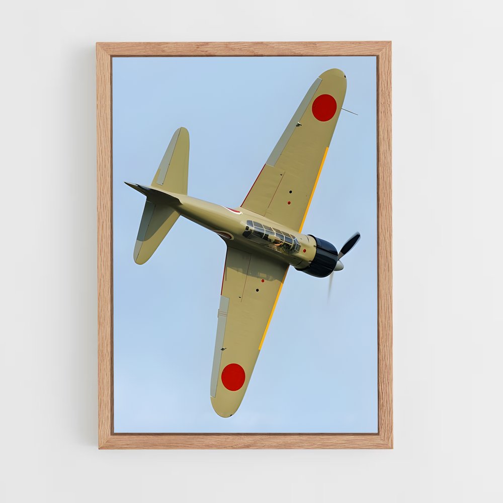 ap-zero fighter mitsubishi-4 cadre Bois clair