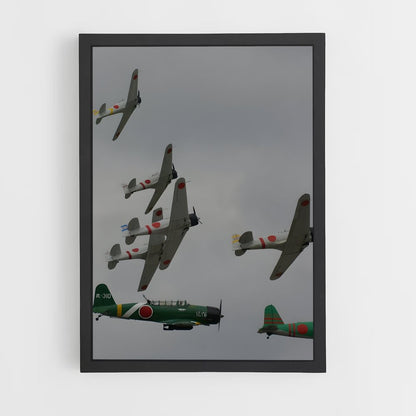 ap-zero fighter mitsubishi-5 cadre Noir