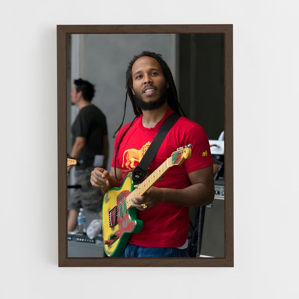 ap-ziggy marley-7 cadre Bois foncé