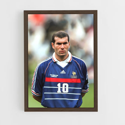 ap-zinedine zidane-3 cadre Bois foncé