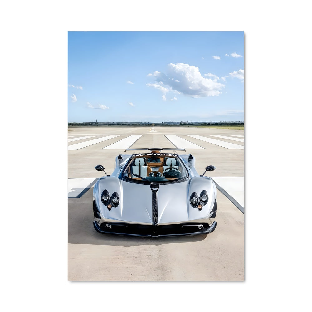 Poster Zonda Noir et Blanc