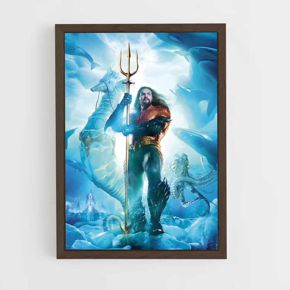 aquaman-7 cadre Bois foncé