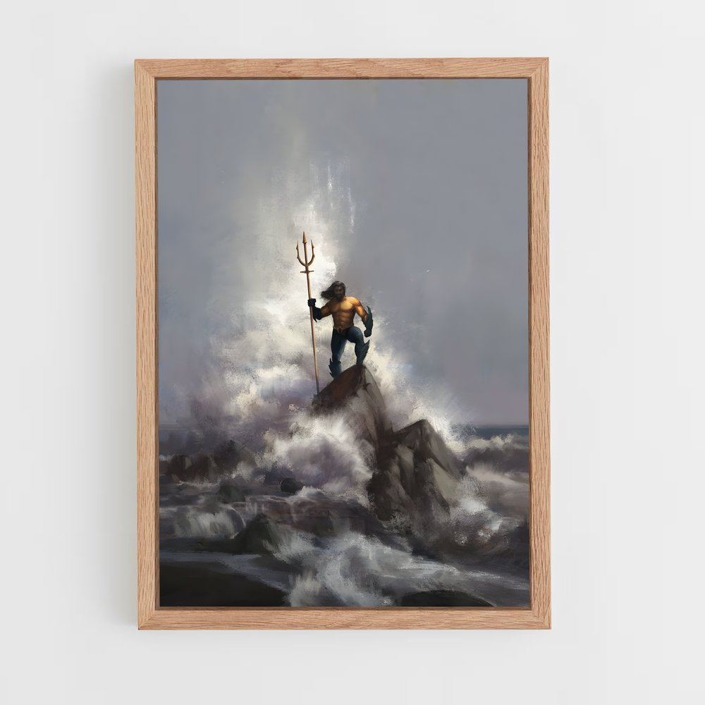 aquaman-8 cadre Bois clair