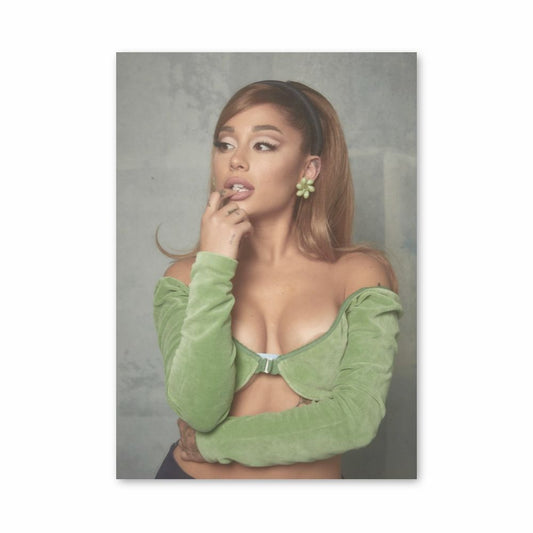 Póster Ariana Grande Verde