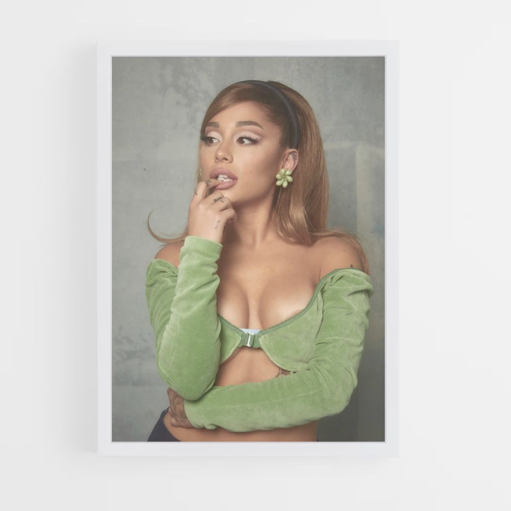 Póster Ariana Grande Verde