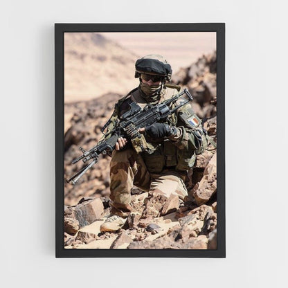 Póster Militar del desierto