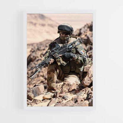 Póster Militar del desierto