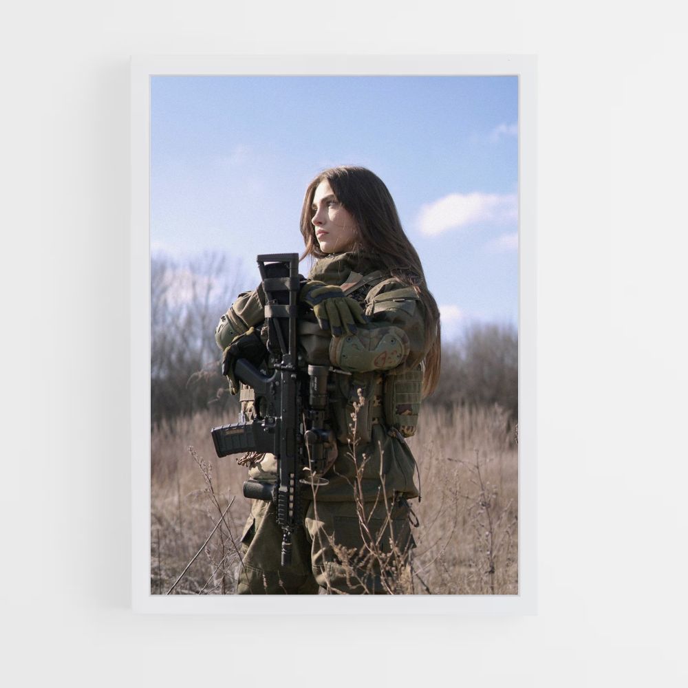 Mujer militar Póster