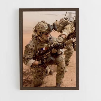 army-7 cadre Bois foncé