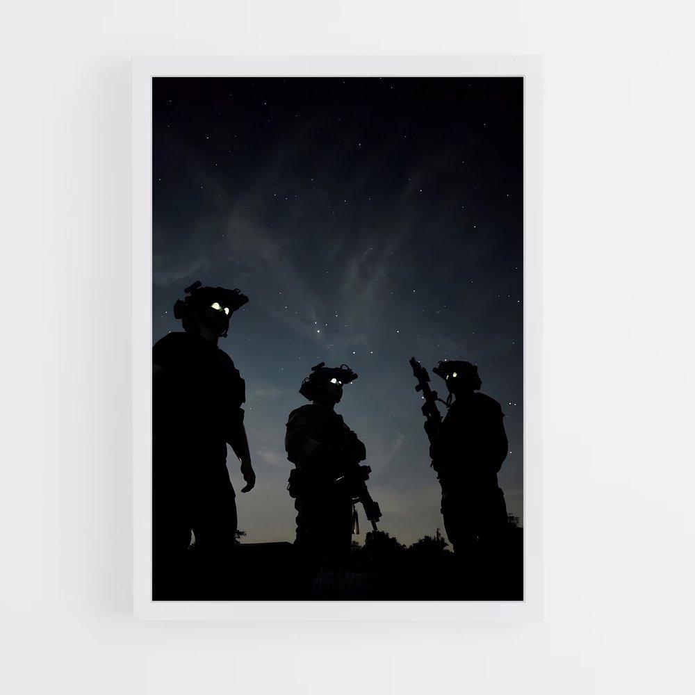 army-8 cadre Blanc