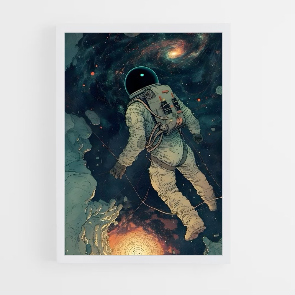 astronaut-1 cadre Blanc