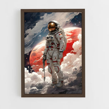 astronaut-11 cadre Bois foncé