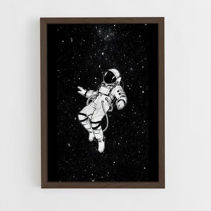 astronaut-3 cadre Bois foncé
