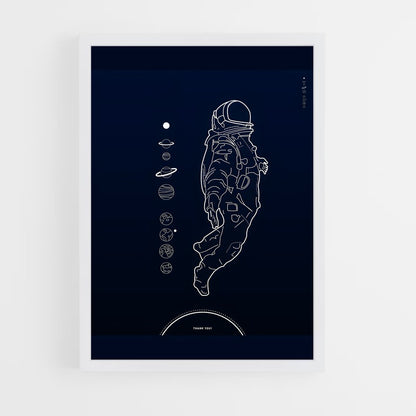 astronaut-5 cadre Blanc