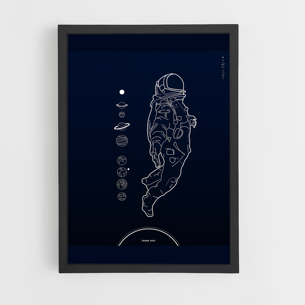 astronaut-5 cadre Noir
