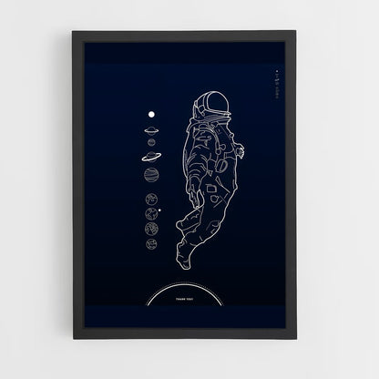astronaut-5 cadre Noir