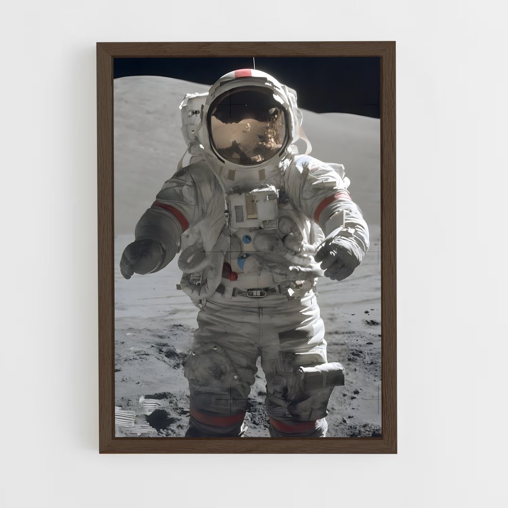 astronaut-9 cadre Bois foncé