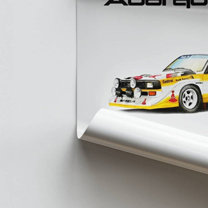 Póster Audi Quattro 1985