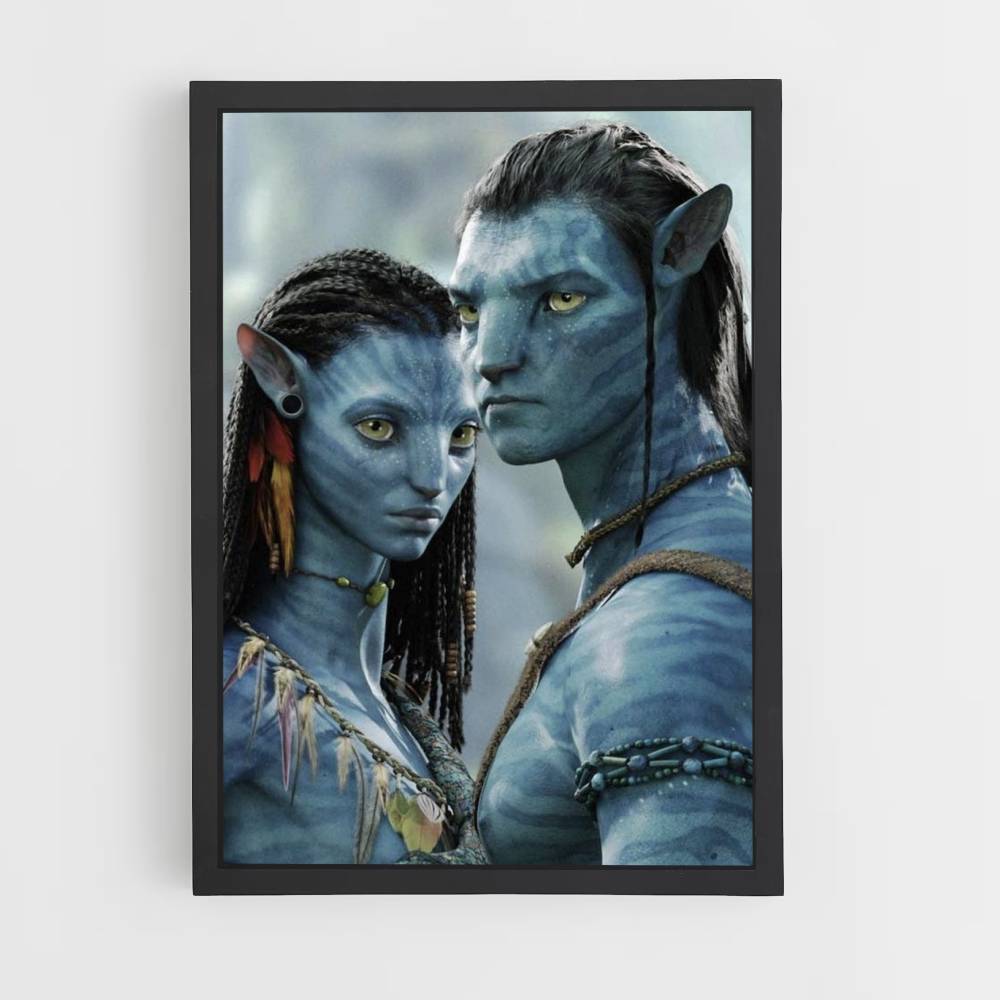 Póster Jake Sully y Neytiri