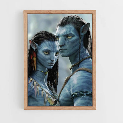 Póster Jake Sully y Neytiri