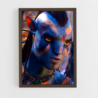 avatar-8 cadre Bois foncé