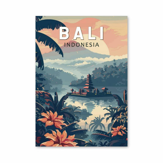 Poster Bali Indonésie