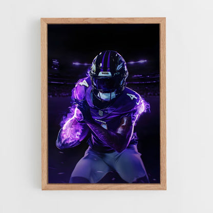 baltimore-ravens-15 cadre Bois clair