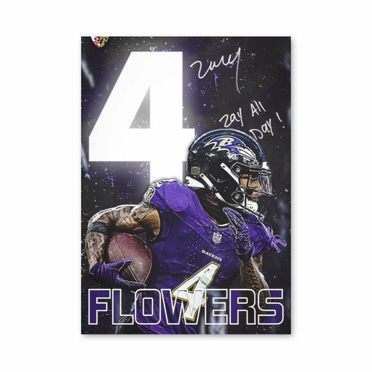 Poster 4 Flowers